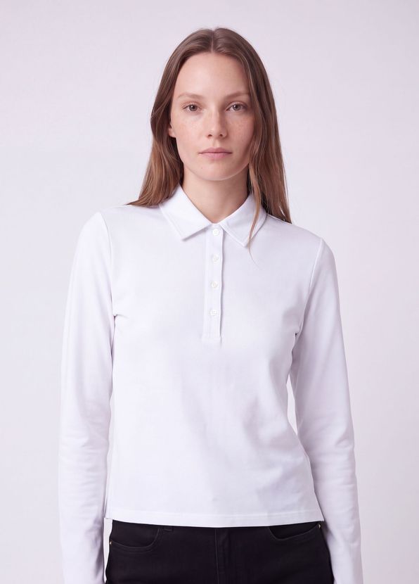Beymen Club Beyaz Uzun Kol Polo T-shirt - 3