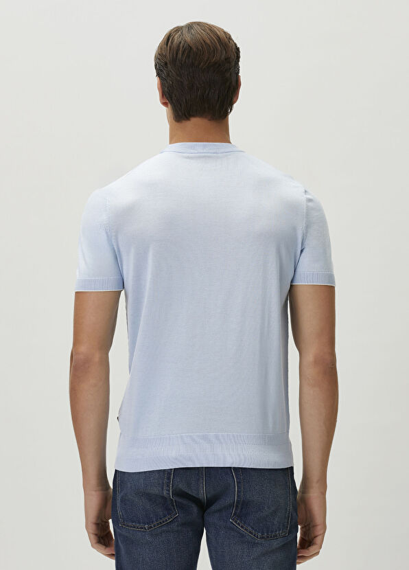 Boss Blue Silk Knitwear - 4