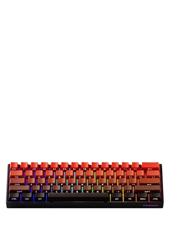 Akko Monsgeek Fun60 Max Shine Through Blaze Gradient Hall Effect Manyetik Switch ARGB Kablosuz Hotswap Mekanik Gaming Klavye - 2