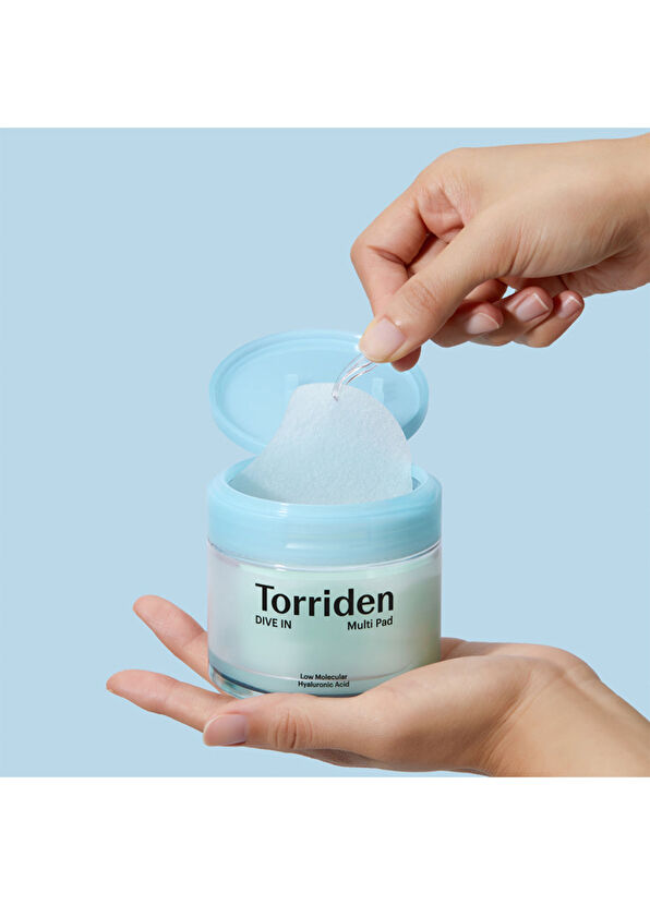 Torriden Dıve In Low Molecular Hyaluronic Acid Multi Pad 80'li 5 Tip Mikro Hyaluronik Asitli Arındırıcı Nemlendirici Ped Maske 145ml - 2