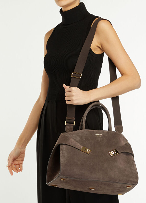 Ferragamo Kahverengi Kadın Deri Çanta - 2