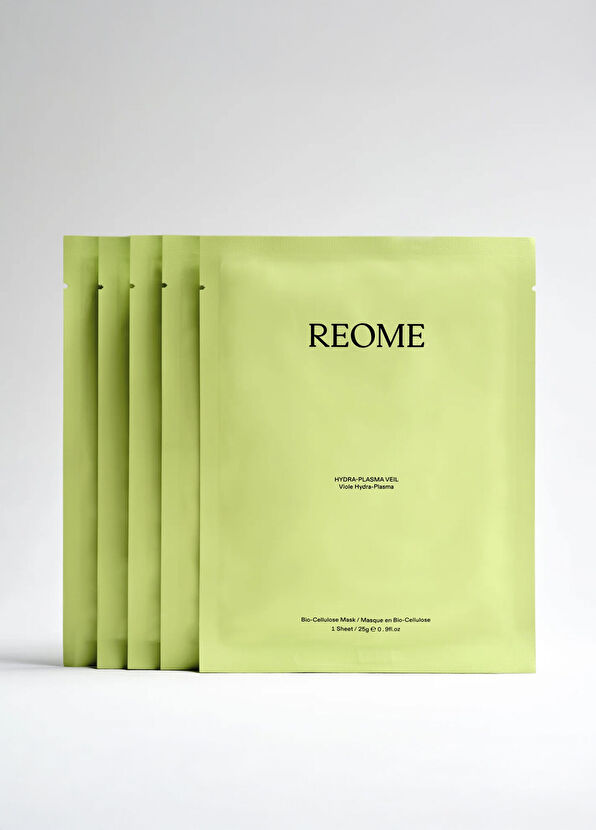 REOME Hydra-Plasma Veil Nemlendirici ve Aydınlatıcı Kağıt Yüz Maskesi 5 x 25 gr - 3