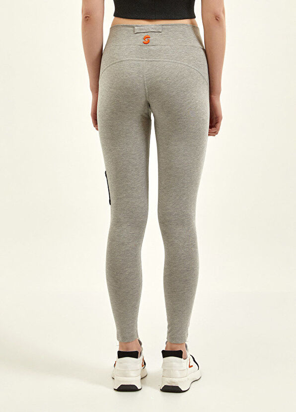 Nasaqu Tush Hi-Rise Gri Kadın Spor Tayt - 2