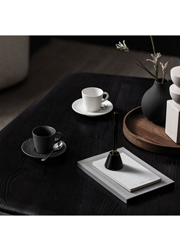 Villeroy & Boch Manufacture Rock Porselen Siyah Türk Kahvesi Fincanı - 2