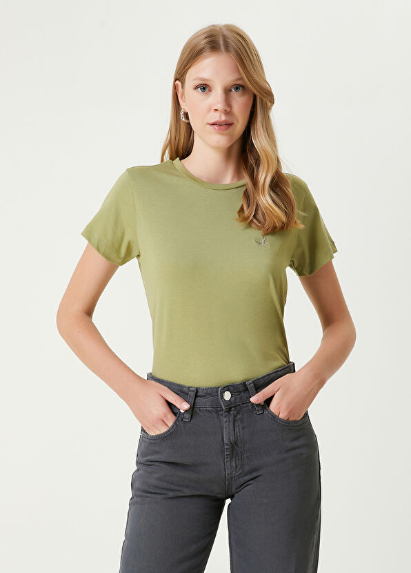 Beymen Club Oil Green Flowing T-shirt - 1