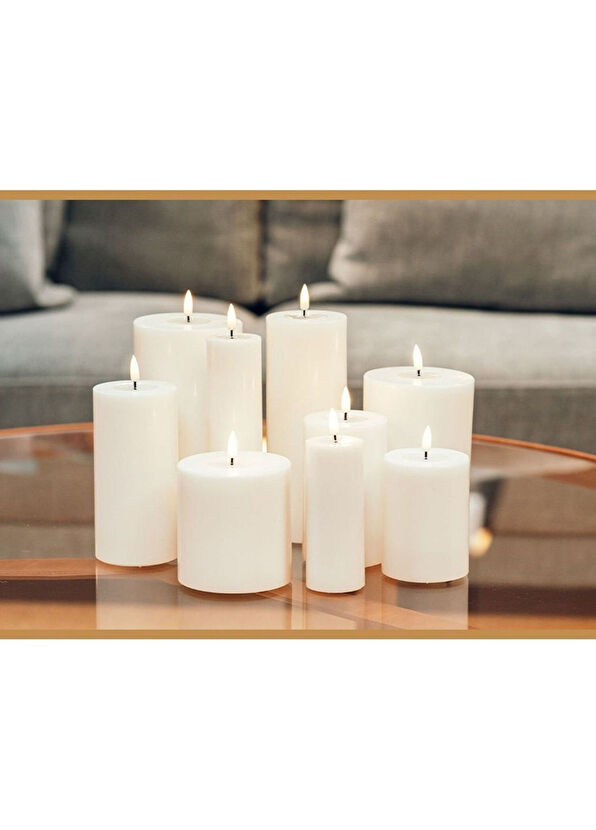 Deluxe Home RF-0111 LED Cream Candle 7x20 cm - 2