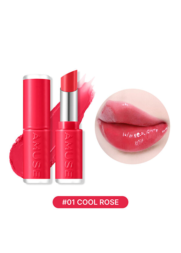 Amuse Fondue Balm #01 Cool Rose Plumping Moisturizing Lip Balm 2.9 g - 2
