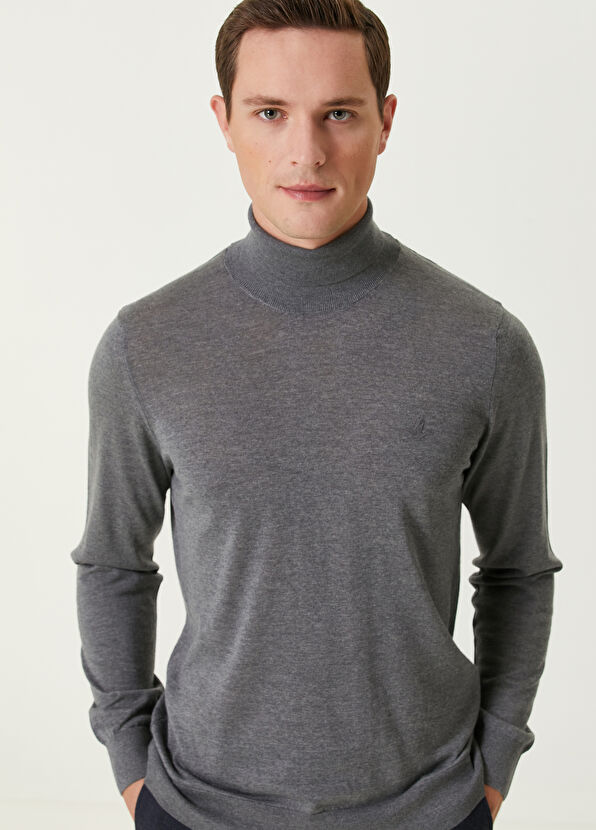 Beymen Club Gri Melanj Yün Kazak - 2