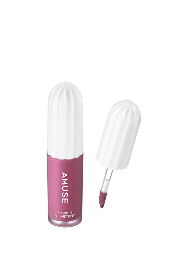 Amuse Powder Velvet Tint #08 Berry Pop 12 Saate Kadar Kalıcı Yüksek Pigmentli Kadifemsi Dokulu Pantenollü Tint 3.3 gr  - 1