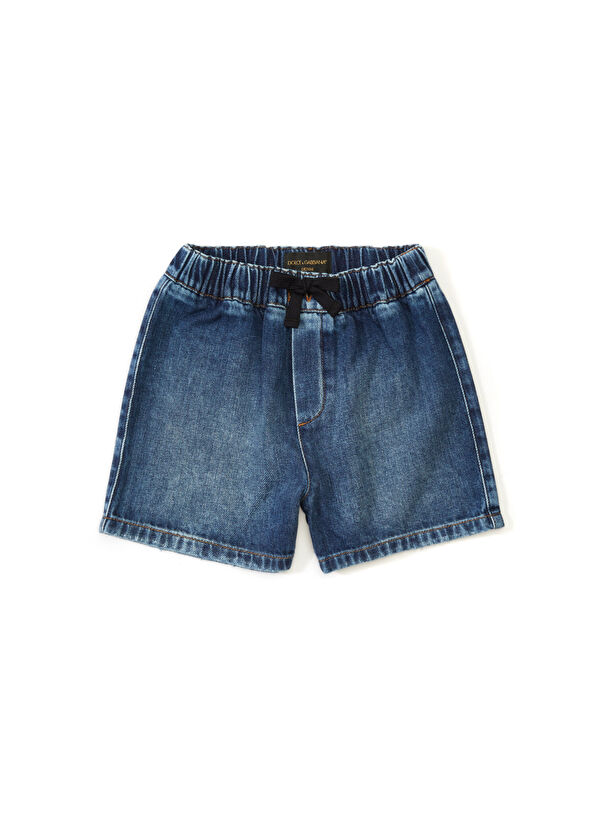 Dolce&Gabbana Mavi Erkek Bebek Bermuda - 1