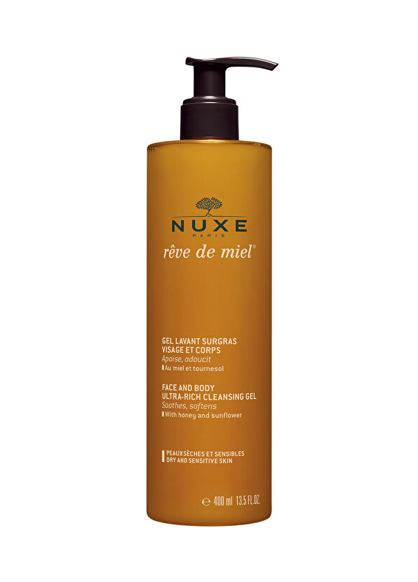 Nuxe Rêve de Miel Sensitive Face and Body Wash 400 ml + 100 ml Set of 2 - 2