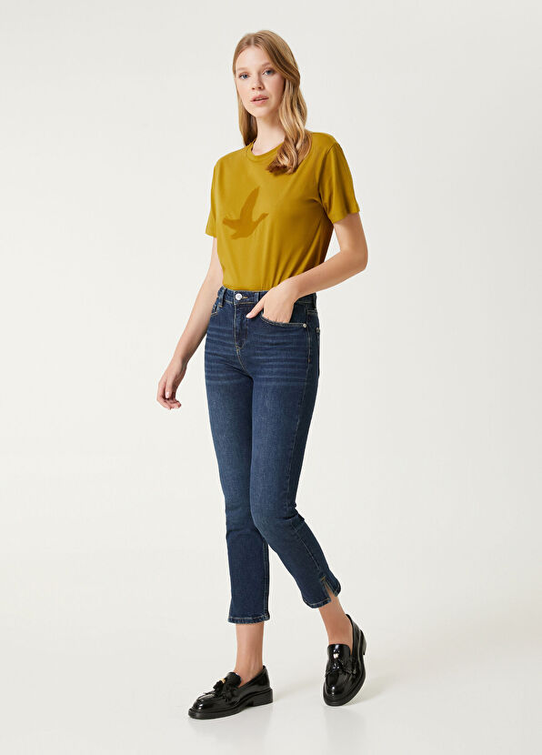 Beymen Club Yağ Yeşili Logo Baskılı T-shirt - 3