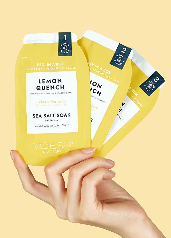 Voesh New York Pedi In A Box Basic Lemon Quench 3 Adımlı Pedikür Seti - 3