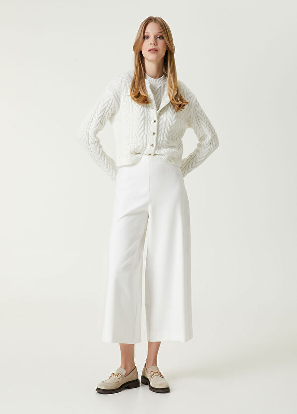 Beymen Club White Wide-Leg Trousers - 1