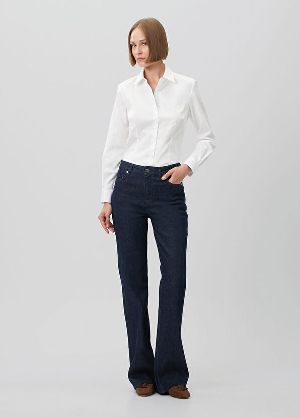 Beymen Club Slim Fit Non-Iron White Classic Shirt - 2