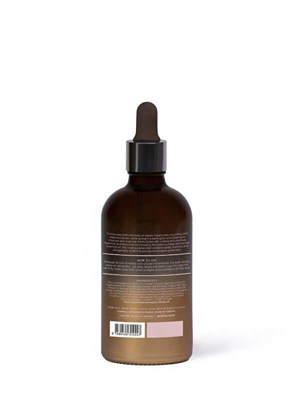 gülsha Rose Body Elixir Bronz Işıltılı Güllü Nemlendirici Vücut İksiri 100 ml - 2