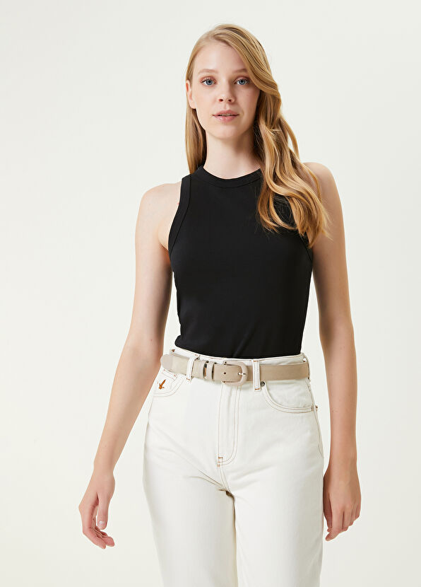 Beymen Club Siyah Bisiklet Yaka Atlet - 1