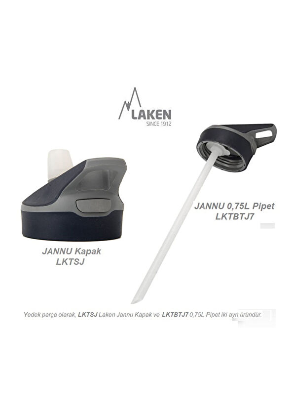 Laken Jannu Kırmızı Çelik Termos 0,75 lt - 4