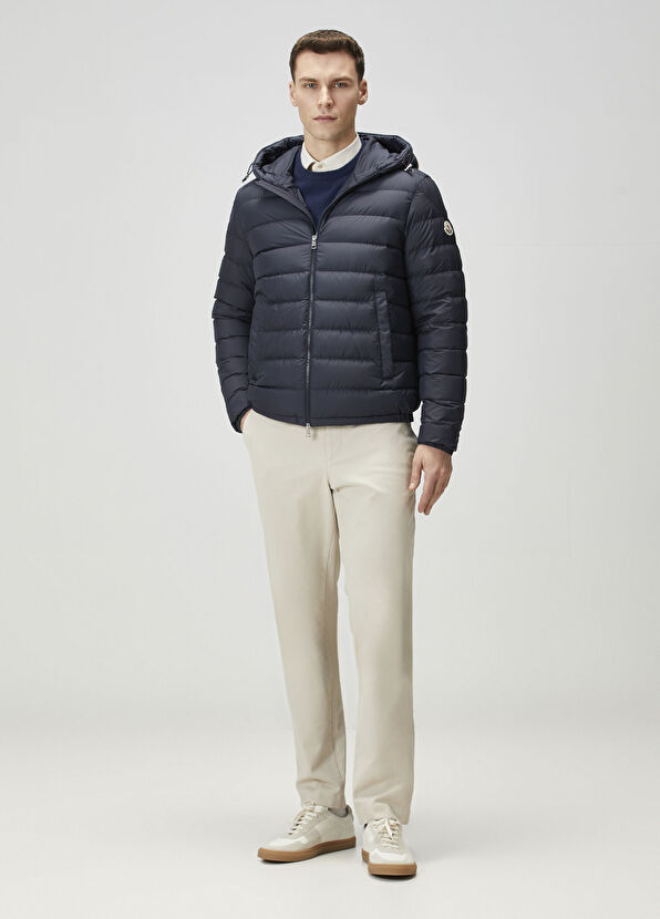 Moncler Navy Blue Hooded Puff Coat - 2
