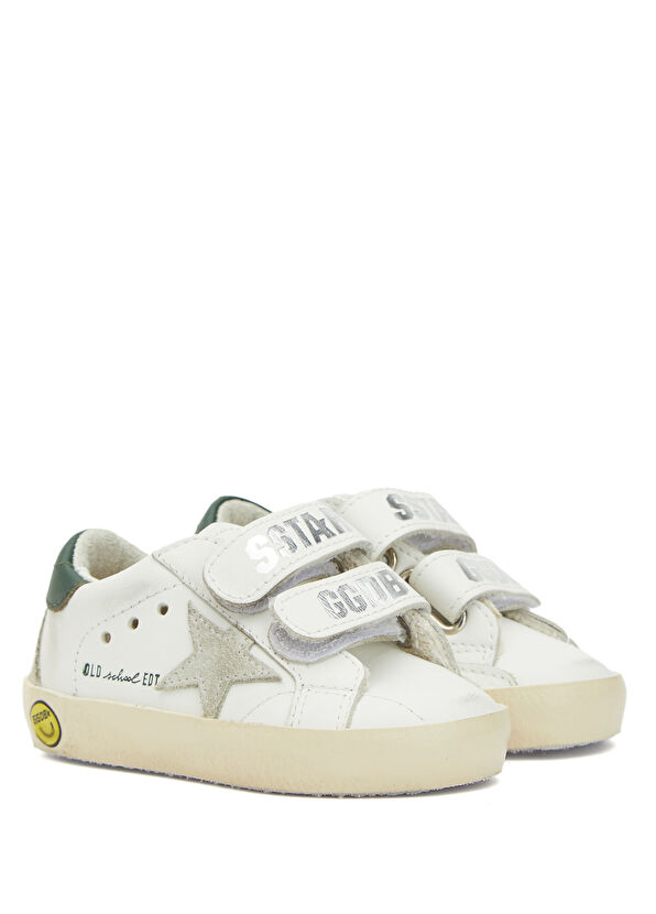 Old School Edt Beyaz Çocuk Deri Sneaker - Görsel 3