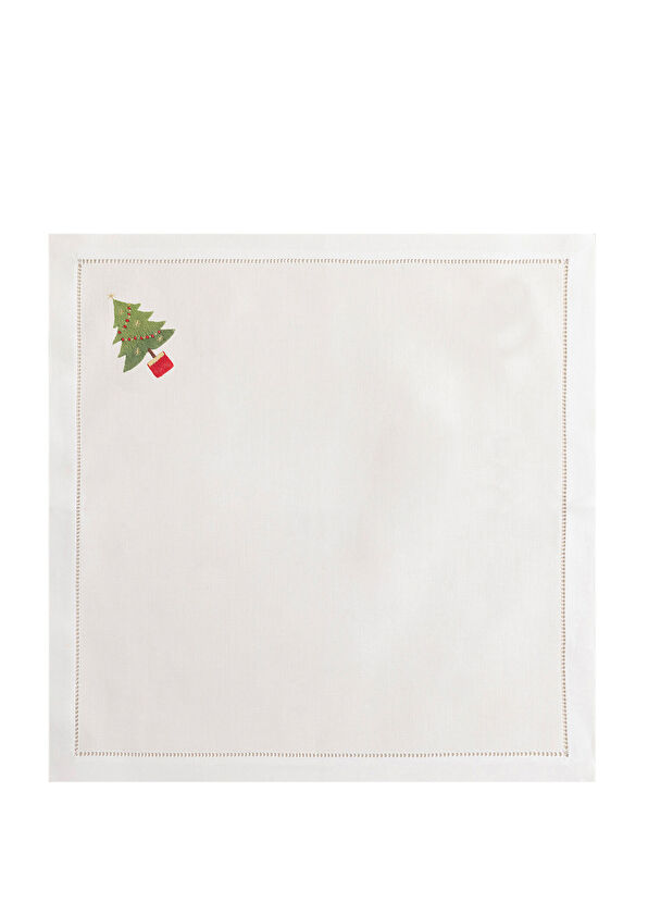Chakra Pinetree Napkin 40x40 Cm White - 3