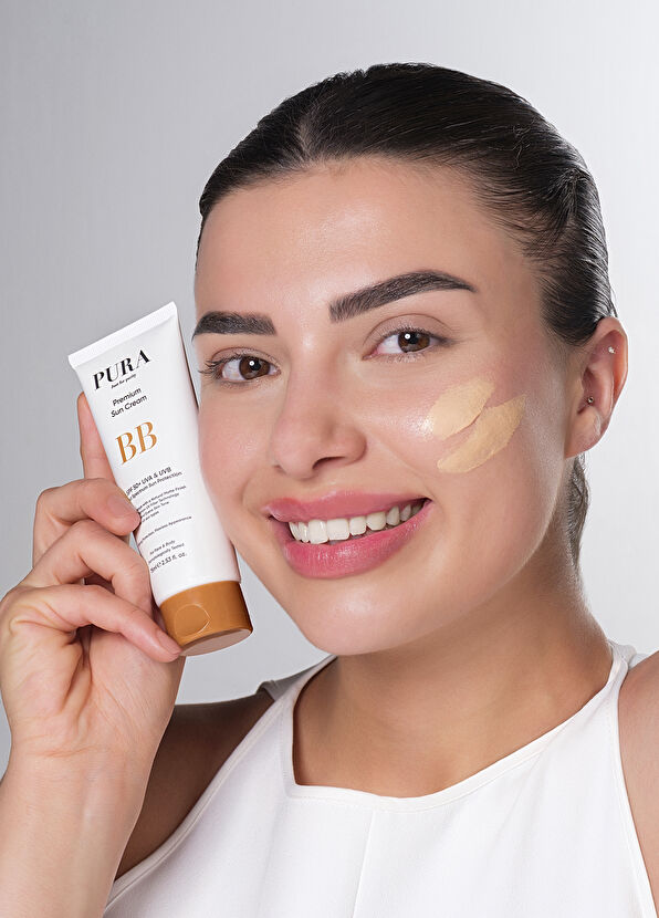 PURA Just for purity Premium Geniş spektrumlu SPF50+ BB Güneş Koruyucu Krem 75 ml - 2