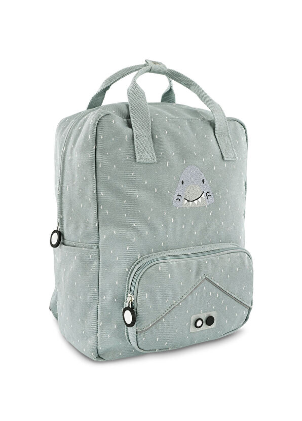 Trixie Mr.Shark Grey Large Size Unisex Kids Backpack - 1