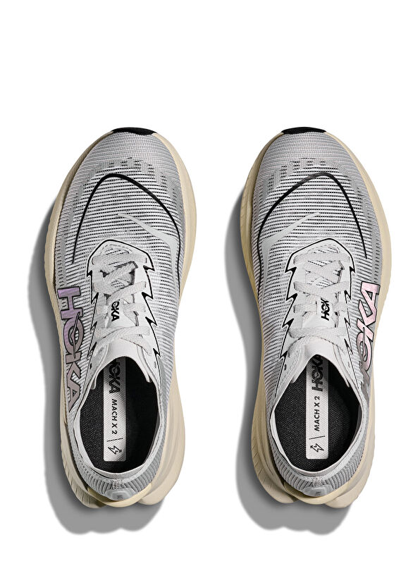 Hoka Mach X 2 Beyaz Gri Kadın Sneaker - 2