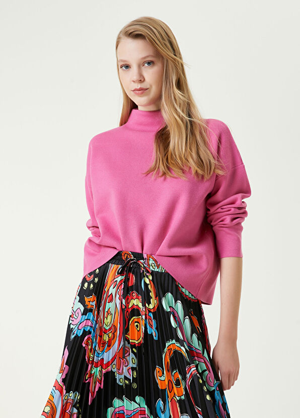 Beymen Club Pembe Dik Yaka Kısa Basic Kazak - 4