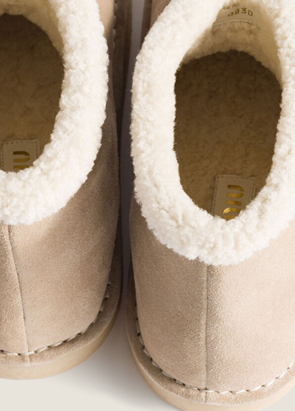 Miu Miu Naturel Süet Kadın Bot - 3