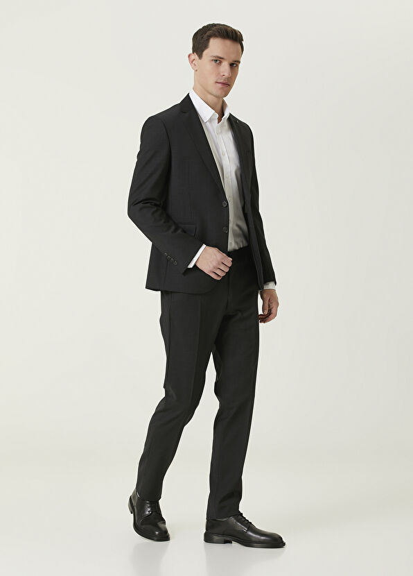 Beymen Club Anthracite Wool Suit - 3