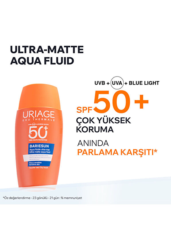 Uriage Bariesun SPF50+ Aqua Fluide Mattifying Powder Sunscreen Cream 50 ml - 2