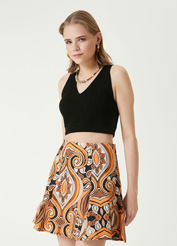 Beymen Club Black Crop Knit Tank Top - 1