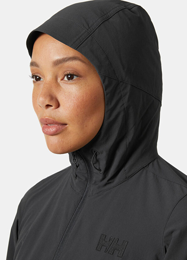 Helly Hansen Blaze Softshell Kapişonlu Gri Kadın Mont - 4