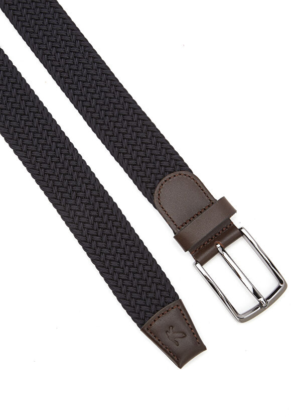 Beymen Club Navy Blue Men's Leather Belt - 2