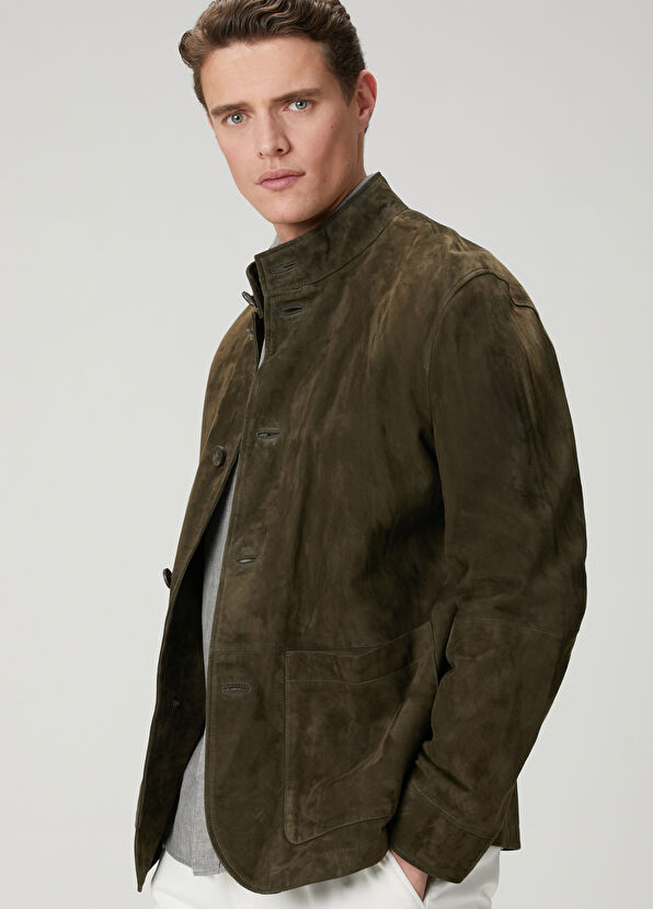 Beymen Club Khaki Suede Jacket - 2