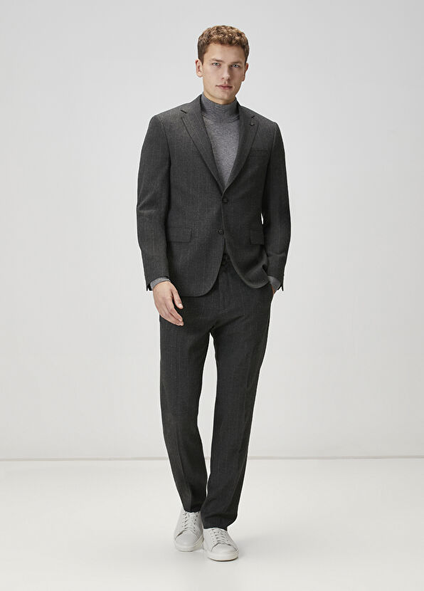 Beymen Club Smoked Stripe Patterned Suit - 1