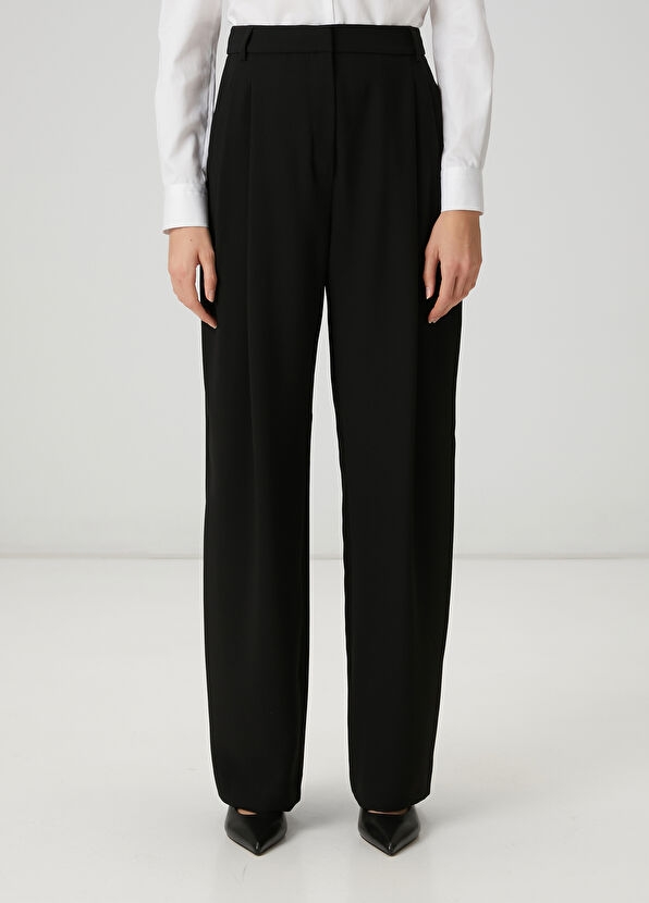 Beymen Club Siyah Krep Palazzo Pantolon - 2