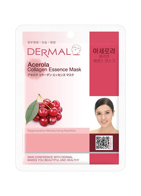 Dermal Barbados Cherry Regenerating Moisturizing Nourishing Extract 10-Pack Mask - 2