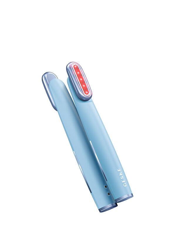 Geske Skin Firming Wand Aquamarine Kırmızı Led Terapili Titreşimli ve Döner Başlıklı Sıkılaştırıcı Yüz Bakım Cihazı  - 1
