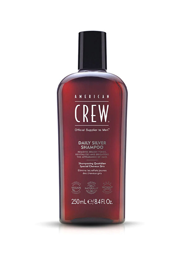American Crew Daily Silver Erkekler İçin Nemlendirici Parlaklık Veren Şampuan 250 ml - 1