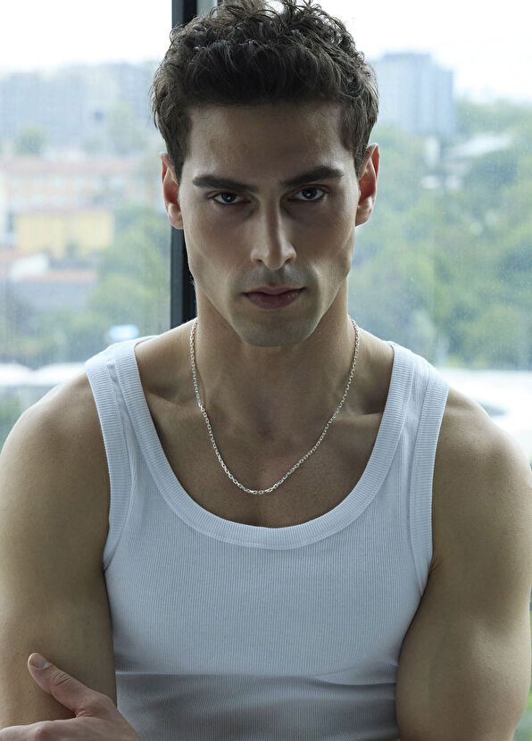 Kaplan Charm 925 Ayar Gümüş Grade Zincir Erkek Kolye - Görsel 3