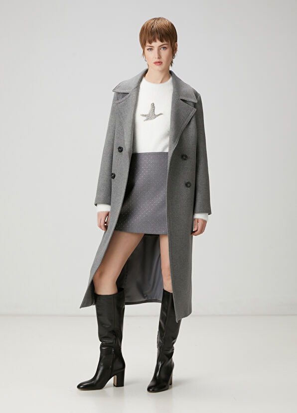 Beymen Club Off-White Crystal Goose Logo Sweater - 2