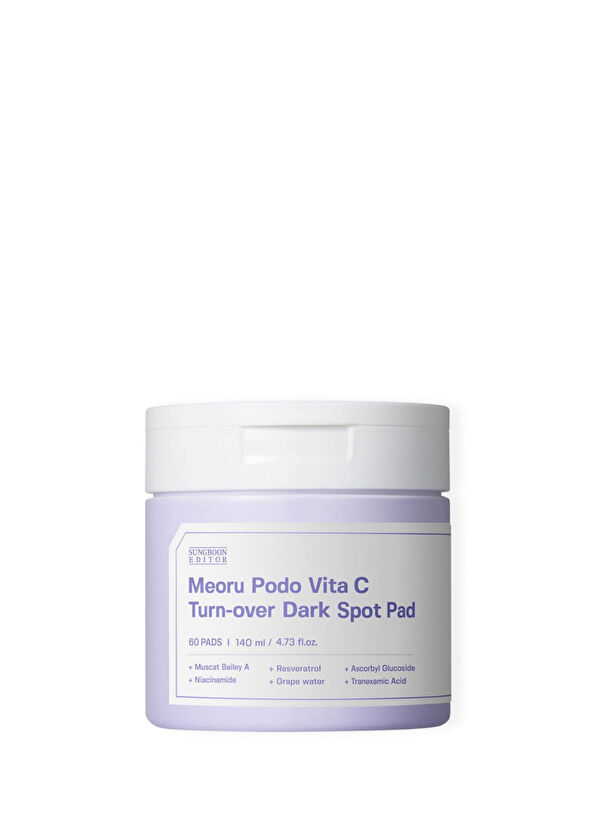 Sungboon Editor Merou Podo Vita C Turn-over Dark Spot Pad Leke Görünümünü Azaltan Aydınlatıcı 60'lı Tonik Ped 140 ml - 2