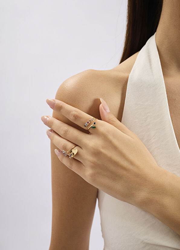 Garden Life 14 Ayar Altın Kadın Yüzük - Görsel 3