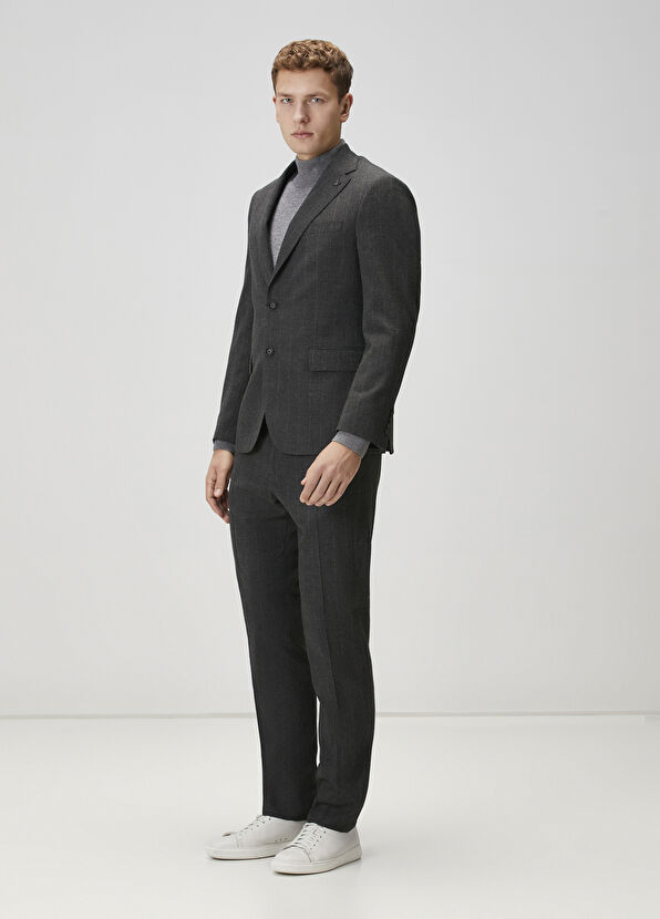 Beymen Club Smoked Stripe Patterned Suit - 3