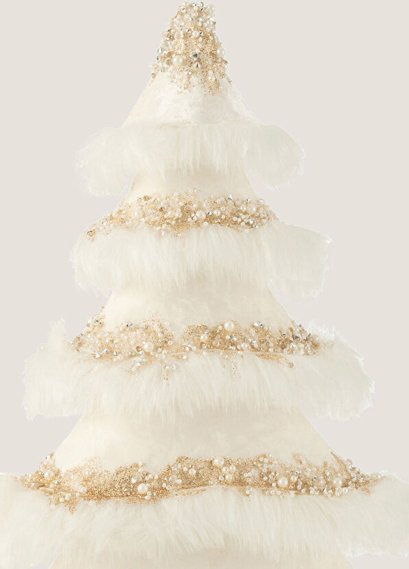 Chakra Polica Beige Wood Decorative Object - 2