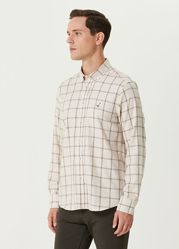 Beymen Club Comfort Fit Ecru Shirt - 4