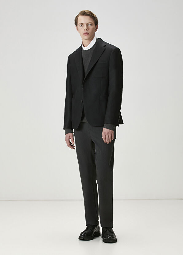 Beymen Club Siyah Yün Kaşe Blazer - 2