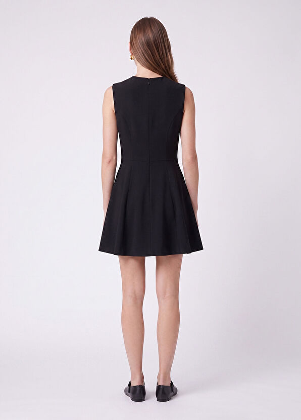 Beymen Club Black Double-Breasted Mini Cocktail Dress - 4